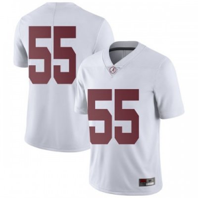 Men's Alabama Crimson Tide #55 Emil Ekiyor Jr. White Limited NCAA College Football Jersey 2403CGVB2